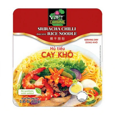 Vifon TRAY Instant Reisnudeln Sriracha 110g