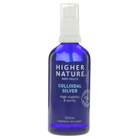 HIGHER NATURE - Colloidal Silver - Pure Medicinal Grade Silver - 100ML
