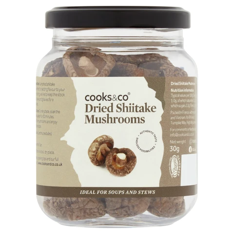 Cooks & Co Dried Shii-Take Mushrooms 30g