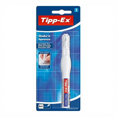 Tipp-Ex Shake’n Squeeze Correction Pen - 8 ml, 1 Pack