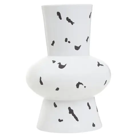 Fifty Five South Vase Tundra Tall White/Black Large