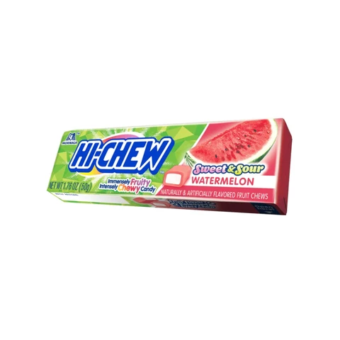 MORINAGA Hi-Chew Chewy Fruit Candy - Sweet & Sour Watermelon Flavour 50g