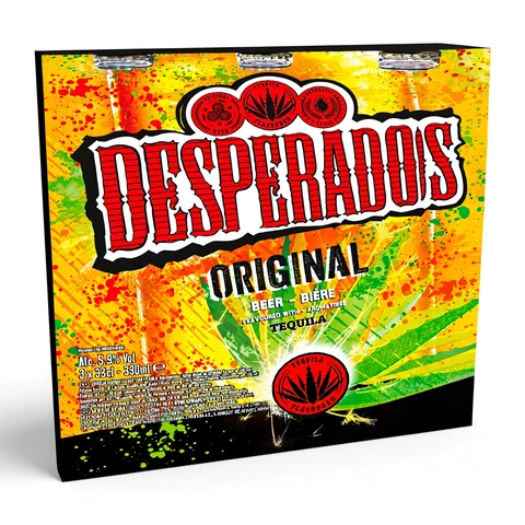 Desperados Tequila Lager Beer 3 X 330ml Bottles