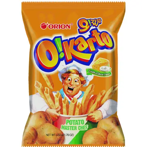 Orion O’Karto Potato Snacks Cheese Flavour 50g
