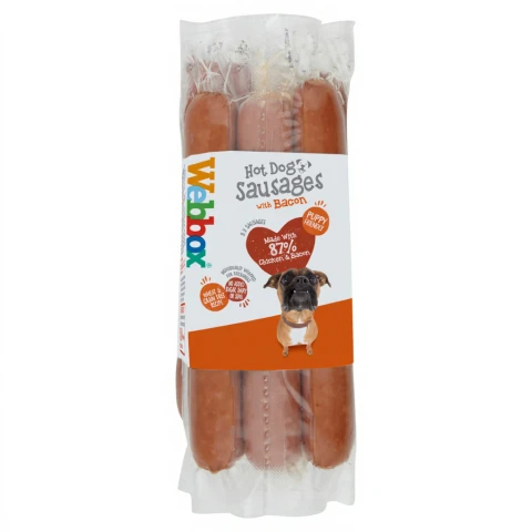 Webbox 8 Hot Dog Sausages Meaty Treats 360g