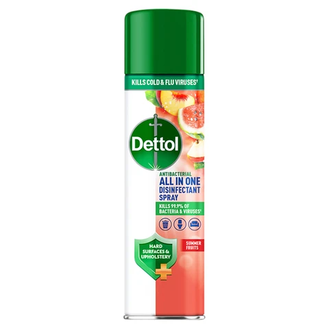 Dettol  Antibacterial Allin1 Disinfectant Spray, Summer Fruits, 300ml