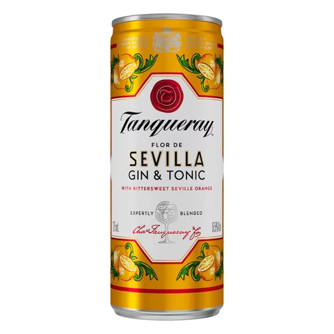 Tanqueray Flor De Sevilla Gin And Tonic 250ml