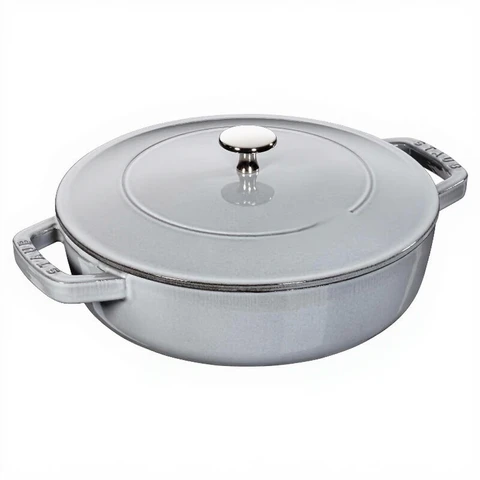 Staub Runder Gusseisen-Schmortopf mit Deckel – 24 cm – 2,5 L