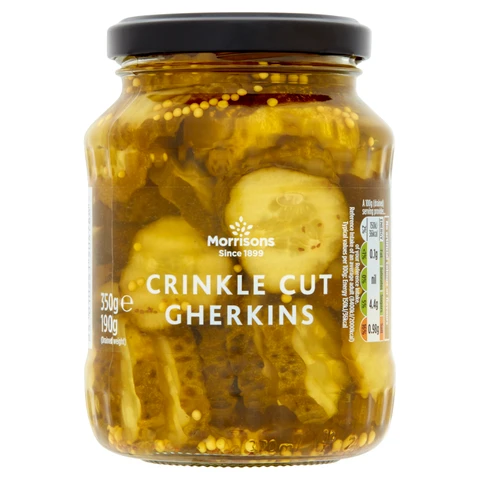 Morrisons Crinkle Cut Gherkins 350g