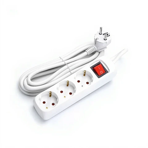 Aigostar 20FGM Power Strip 3-Weg 3 Meter MAX.3680W 3-weg 3 Meter