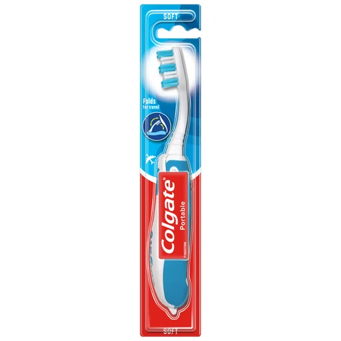 Colgate Portable Travel Soft Manual Toothbrush 1 Pack