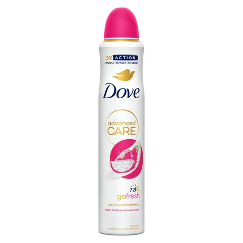 Dove Advanced Go Care Fresh Anti-Perspirant Aerosol Dragonfruit & Coconut Cream 200ml