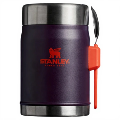 Stanley Classic Legendary Food Jar + Spork, 400 ml, Pflaume