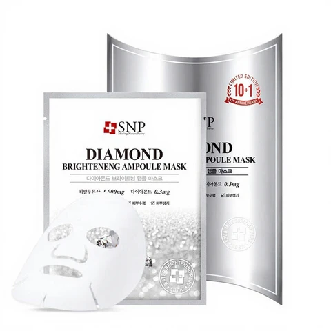 SNP Whitening Mask (New Edition) 10pcs Diamantverhelderende ampul