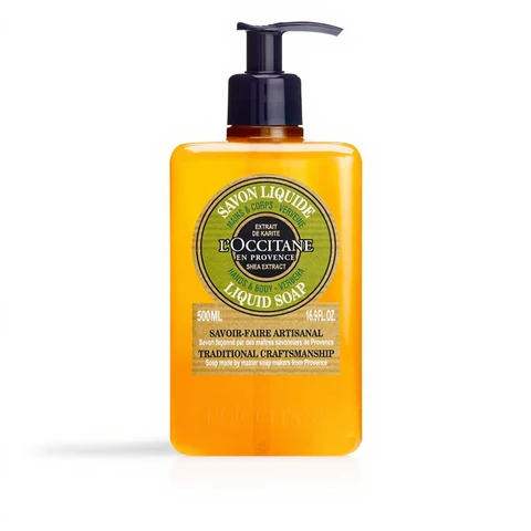L'OCCITANE Shea Verbena vloeibare hand- en lichaamzeep 500 ml