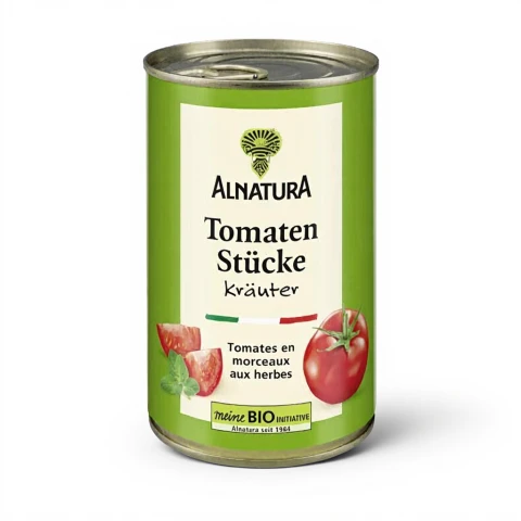 Alnatura Bio Tomatenstücke mit Kräutern 400 g