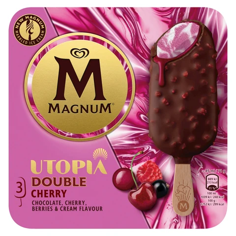 Magnum Utopia Double Cherry Ice Cream Sticks 300ml