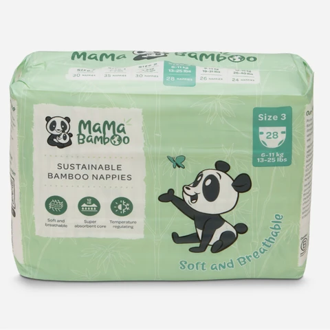 Mama Bamboo Nappies Size 3 - 28 per pack