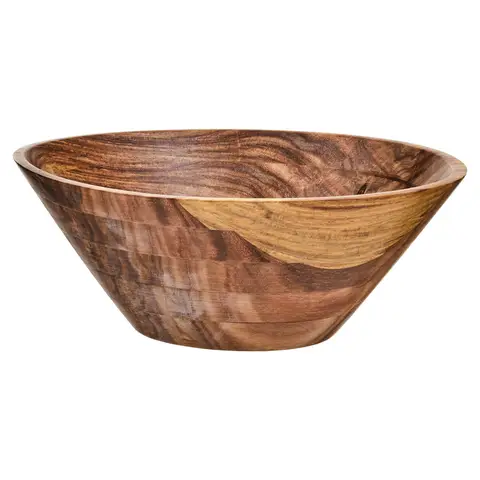 Maison by Premier Large Round Sheesham Wood Tapered Salad Bowl
