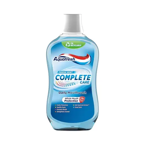 Aquafresh Complete Care Fresh Mint Mouthwash 500ml