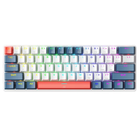 Machenike K500-B61 60% Mechanical Wired Keyboard, QWERTY US layout, Red Switch RGB