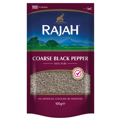 Rajah Spices Coarse Black Pepper 100G