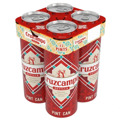 Cruzcampo 4Pk- 4.4% 4X568ml