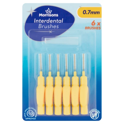 Morrisons Interdental 0.7mm 6 Brushes 