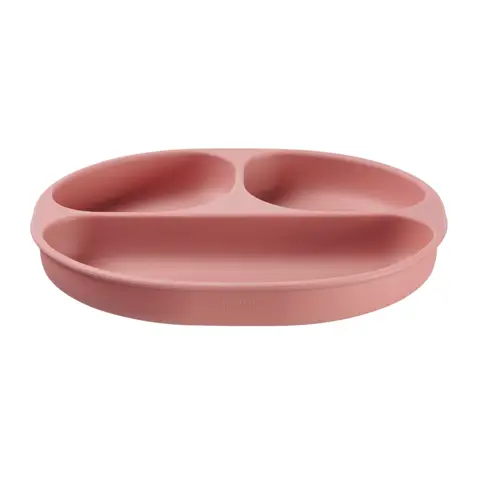 Vital Baby Nourish Silicone Suction Plate 4+Months Blush Raspberry
