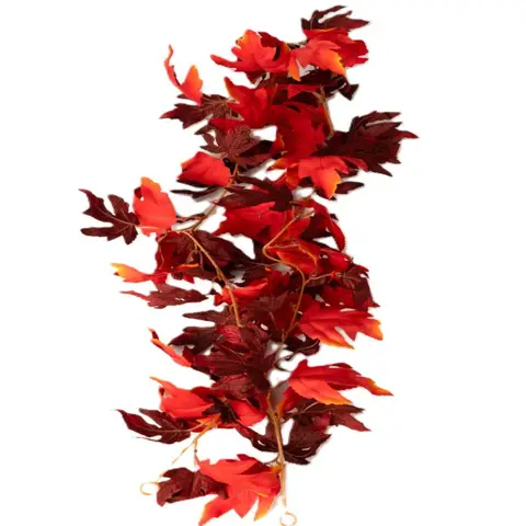 Marrybox Fall Garland Maple Leaf Yellow/Orange 1.8m