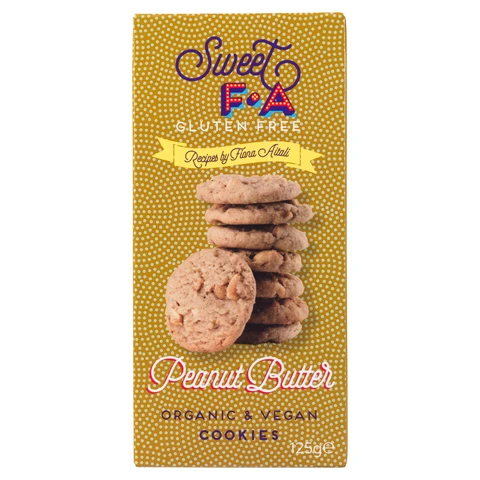 Sweet FA Gluten Free Organic Peanut Butter Cookies 125g