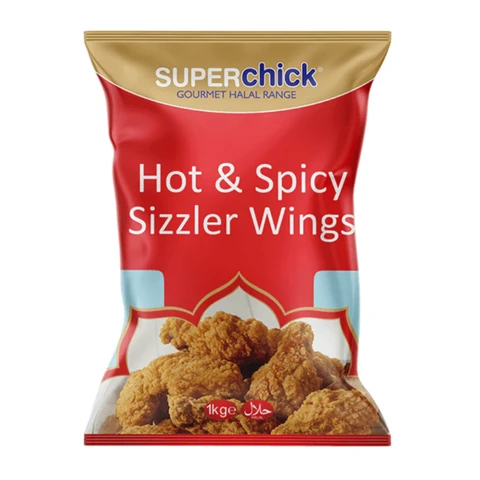 Super Chick Hot & Spicy Chickn Wings 1kg