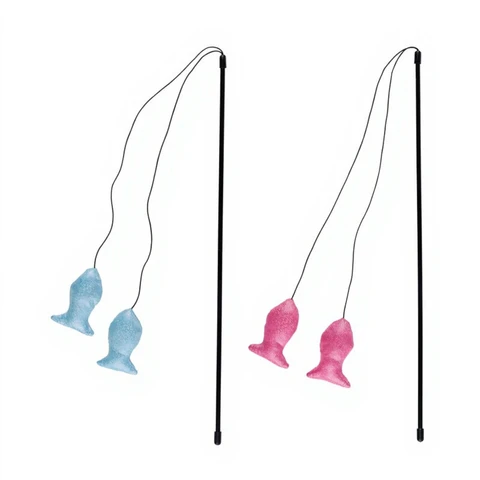 Katzenspielzeug Teaser 2er Set PP/PES