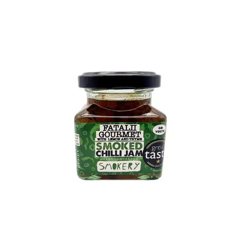 Welshhomestead Smokery Fatalii Gourmet, Lemon & Thyme Smoked Chilli Jam 128g