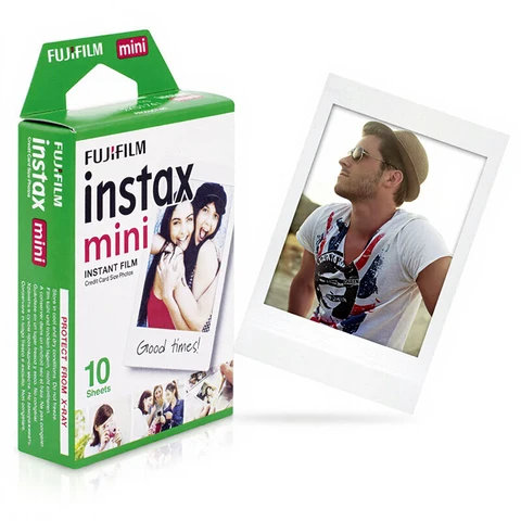 Fujifilm Instax mini instant film, white border, 10 sheets, suitable for all instax mini cameras and printers