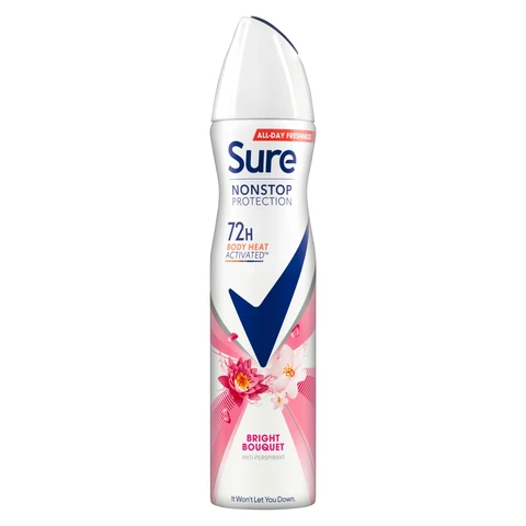 Sure Nonstop Protection Anti-Perspirant Aerosol Bright Bouquet 250ml