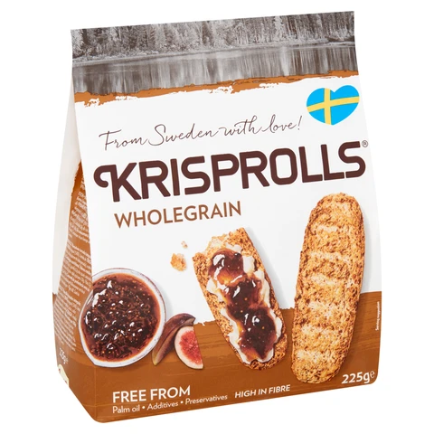 Wholegrain Krisprolls 225g