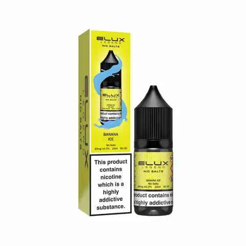Elux Legend Nic Salt E-liquid Banana ice 10mg