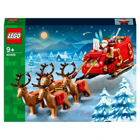 LEGO Schlitten des Weihnachtsmanns, BAU- und Spielset für Kinder mit Minifigur und Rentieren, Geschenk zu Weihnachten für Jungen und Mädchen 40499