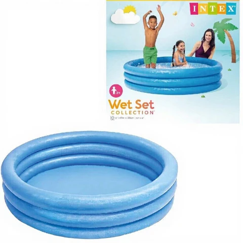 INTEX Crystal Blue Pool - Aufblasbarer Pool - Ø147x33cm