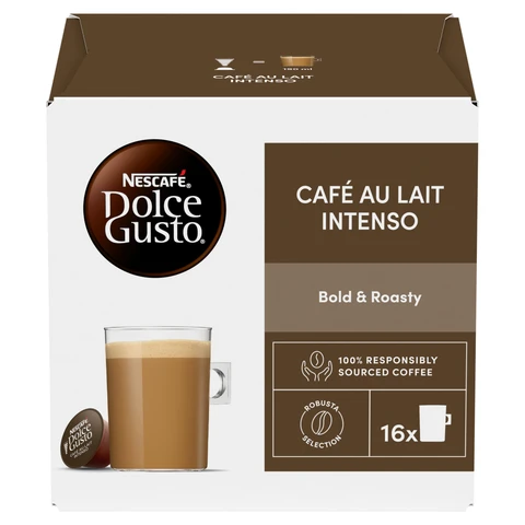 NESCAFE Dolce Gusto Cafe Au Lait Intenso 16 Pods 160g