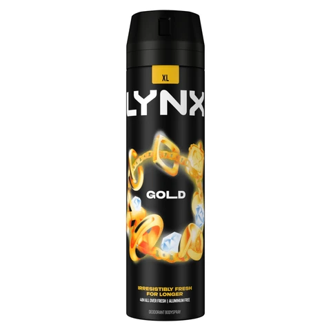 Lynx Aerosol Body Spray Gold 200ml