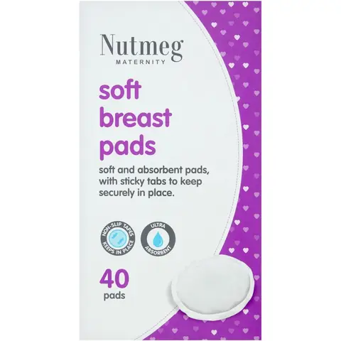 Nutmeg Maternity Soft Breast Pads 40 Pack