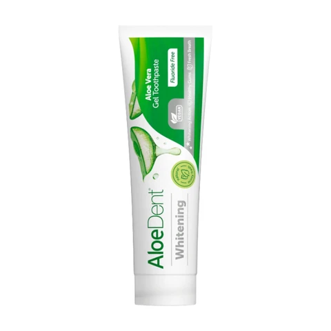 AloeDent Whitening Aloe Vera Fluoride Free Gel Toothpaste 100ml