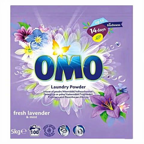 OMO Poudre à Lessive 5 kg / 100 SC - Lavande