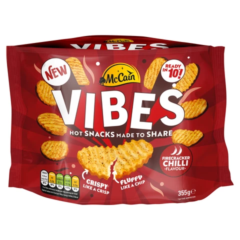 McCain Vibes Firecracker Chilli Hot Potato Snack 355g
