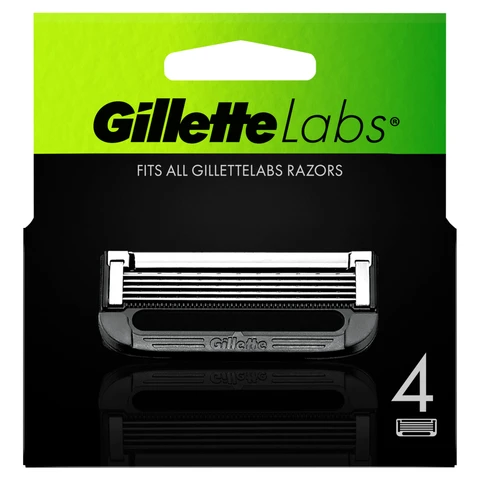 Gillette Labs Razor Blades for All Labs Razors, 4 Refills