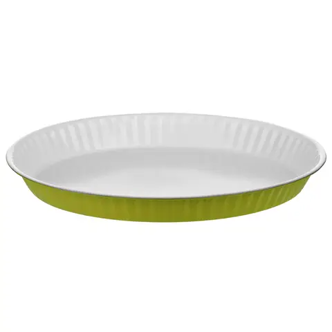 Maison by Premier Lime Green And White Flan Dish