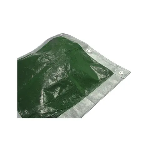 Faithfull Tarpaulin Green / Silver 3.6 X 2.7M (12 X 9Ft)