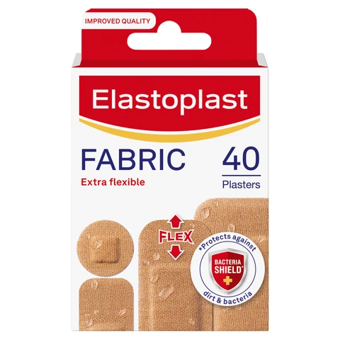 Elastoplast Fabric Wound Care Plasters - 40 Plasters